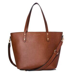 NEW! POPPY & PEONIES GO-GETTER TOTE chestnut